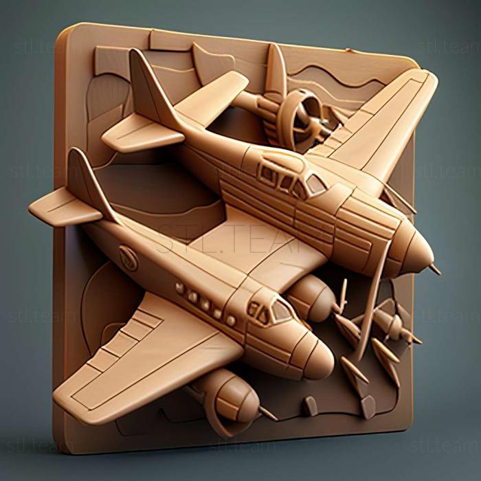 3D модель Игра Воздушный бой 1942 года (STL)